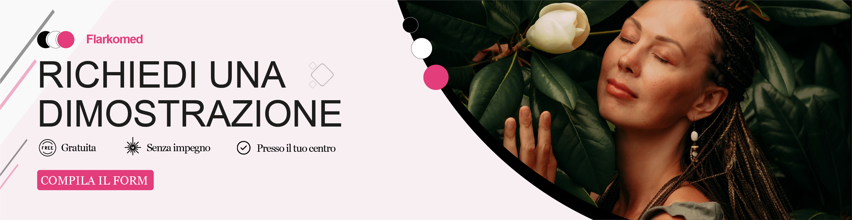 Richiedi info Flarkomed banner landing page cryoepilazione triossigenica