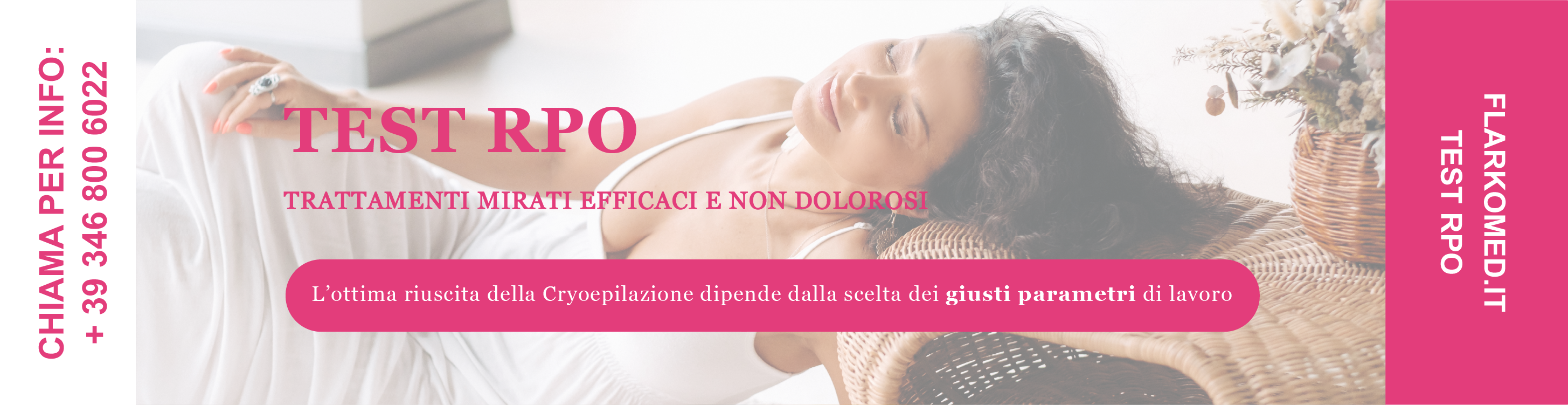 Test RPO Cryoepilazione flarkomed landing banner